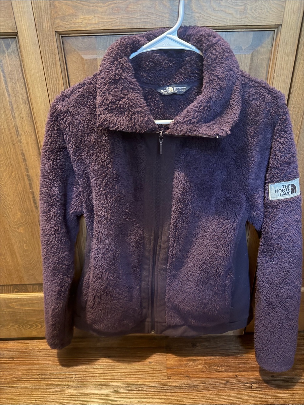 The North Face Women’s Plush Teddy Jacket in Dark Purple